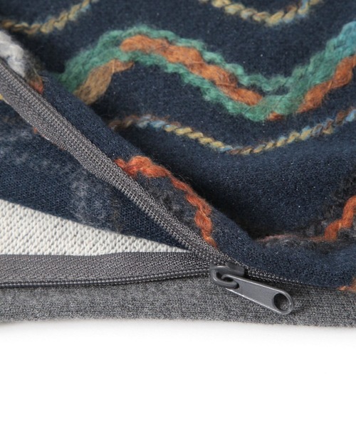 niko and...（ニコアンド）の「オリジナルマルチカラーウェーブクッションカバー（クッション/クッションカバー・レディース・グレー/ネイビー・0）」の6枚目の写真