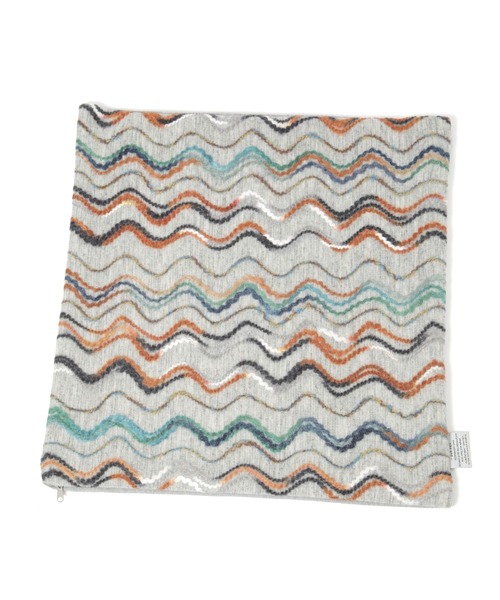 niko and...（ニコアンド）の「オリジナルマルチカラーウェーブクッションカバー（クッション/クッションカバー・レディース・グレー/ネイビー・0）」の8枚目の写真
