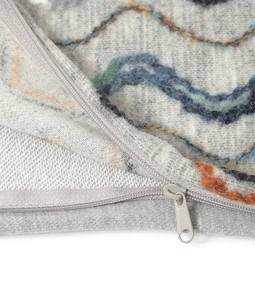 niko and...（ニコアンド）の「オリジナルマルチカラーウェーブクッションカバー（クッション/クッションカバー・レディース・グレー/ネイビー・0）」の11枚目の写真