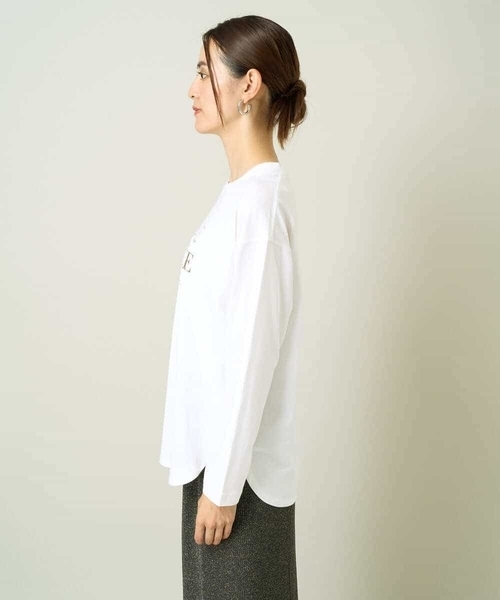 a.v.v(アーヴェヴェ)の「箔ロゴロンT(Tシャツ/カットソー・レディース・ホワイト/チャコールグレー・36/38/42/40/34)」の16枚目の写真