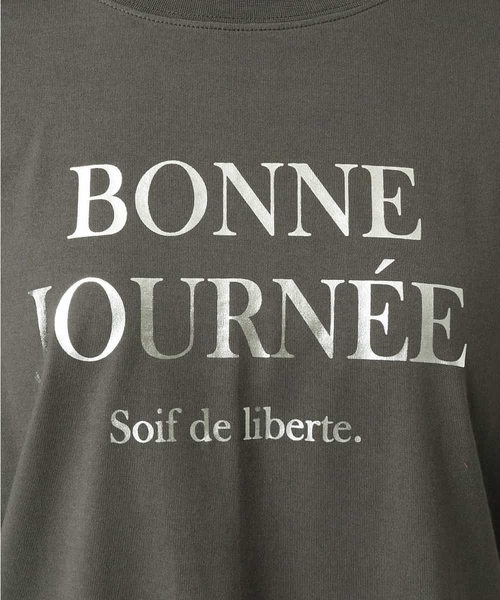 a.v.v(アーヴェヴェ)の「箔ロゴロンT(Tシャツ/カットソー・レディース・ホワイト/チャコールグレー・36/38/42/40/34)」の22枚目の写真