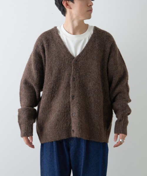 CIAOPANIC TYPY（チャオパニックティピー）の「【ユニセックス】ビックシルエットシャギーニットオーバーカーディガン（カーディガン/ボレロ・メンズ・ブラック/グレー/ブラウン/パープル・MEDIUM/LARGE）」の19枚目の写真