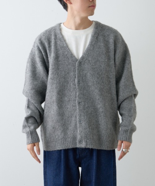 CIAOPANIC TYPY（チャオパニックティピー）の「【ユニセックス】ビックシルエットシャギーニットオーバーカーディガン（カーディガン/ボレロ・メンズ・ブラック/グレー/ブラウン/パープル・MEDIUM/LARGE）」の22枚目の写真