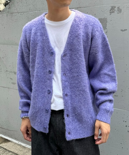 CIAOPANIC TYPY（チャオパニックティピー）の「【ユニセックス】ビックシルエットシャギーニットオーバーカーディガン（カーディガン/ボレロ・メンズ・ブラック/グレー/ブラウン/パープル・MEDIUM/LARGE）」の15枚目の写真