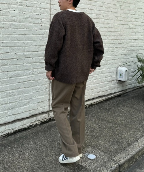 CIAOPANIC TYPY（チャオパニックティピー）の「【ユニセックス】ビックシルエットシャギーニットオーバーカーディガン（カーディガン/ボレロ・メンズ・ブラック/グレー/ブラウン/パープル・MEDIUM/LARGE）」の11枚目の写真