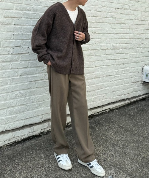 CIAOPANIC TYPY（チャオパニックティピー）の「【ユニセックス】ビックシルエットシャギーニットオーバーカーディガン（カーディガン/ボレロ・メンズ・ブラック/グレー/ブラウン/パープル・MEDIUM/LARGE）」の13枚目の写真