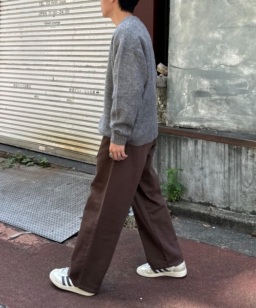 CIAOPANIC TYPY（チャオパニックティピー）の「【ユニセックス】ビックシルエットシャギーニットオーバーカーディガン（カーディガン/ボレロ・メンズ・ブラック/グレー/ブラウン/パープル・MEDIUM/LARGE）」の9枚目の写真