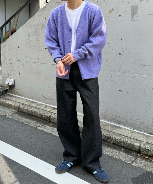 CIAOPANIC TYPY（チャオパニックティピー）の「【ユニセックス】ビックシルエットシャギーニットオーバーカーディガン（カーディガン/ボレロ・メンズ・ブラック/グレー/ブラウン/パープル・MEDIUM/LARGE）」の17枚目の写真