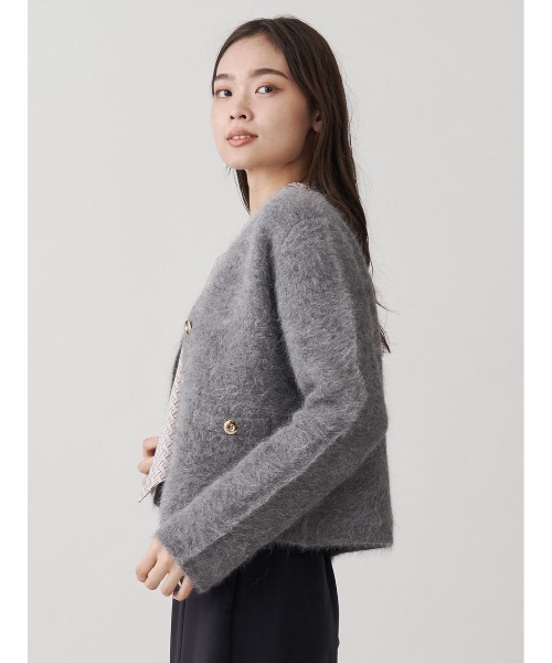 TONAL（トーナル）の「アンゴラニットジャケット（ニット/セーター