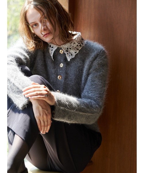 TONAL（トーナル）の「アンゴラニットジャケット（ニット/セーター