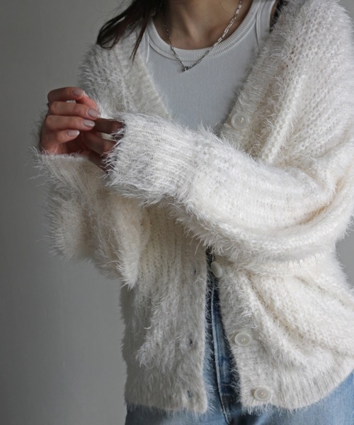 極美品♡2024年Rene パールボレロカーディガン(白) 38 36 極美品♡2024年Rene パールボレロカーディガン(白) 38 36