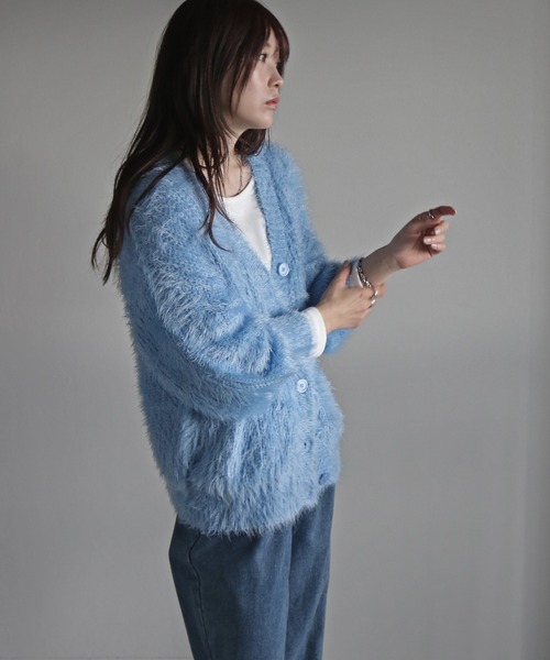 ✨美品✨RRL 一つ星タグ カーディガン ローゲージ 170cm～ML位 青 ✨美品✨RRL 一つ星タグ カーディガン ローゲージ 170cm～ML位 青