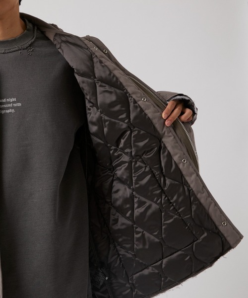ALMOSTBLACK(オールモストブラック)の「【ALMOSTBLACK/オールモストブラック】WOVEN CUT OFF REMOVAL 65 MODS BLOUSON(ブルゾン・メンズ・グレー/ブラック・2)」の15枚目の写真
