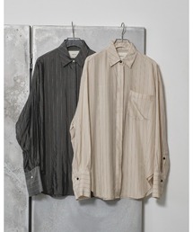 トップス todayful stripe silky shirts TODAYFUL（トゥデイフル）の「Stripe Silky Shirts（シャツ/ブラウス