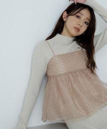 ◇ドットシアーキャミソール