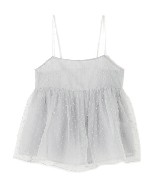 NATURAL BEAUTY BASIC（ナチュラルビューティーベーシック）の「◇ドットシアーキャミソール（キャミソール・レディース・ブラック/グレー/ベージュ・FREE）」の12枚目の写真