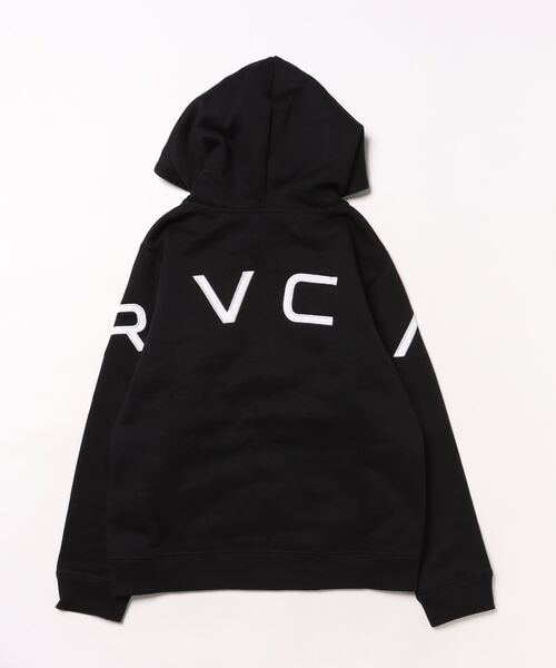 RVCA(ルーカ)の「RVCA キッズ FAKE RVCA ZIP HD パーカー 【2024年秋冬モデル】/ルーカキッズバックプリントプルオーバーフードパーカー・フーディー(パーカー・キッズ・ブラック/ブルー系その他・130/140/150/160)」の3枚目の写真
