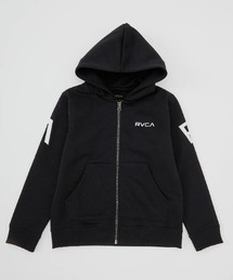 RVCA キッズ FAKE RVCA ZIP HD パーカー 【2024年秋冬モデル】/ルーカキッズバックプリントプルオーバーフードパーカー・フーディー