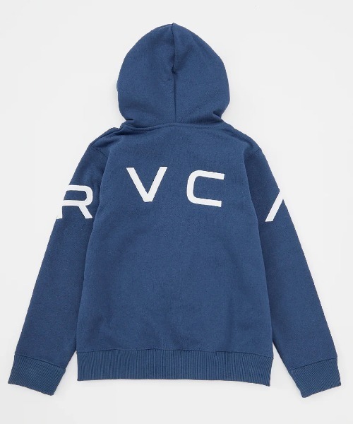 RVCA(ルーカ)の「RVCA キッズ FAKE RVCA ZIP HD パーカー 【2024年秋冬モデル】/ルーカキッズバックプリントプルオーバーフードパーカー・フーディー(パーカー・キッズ・ブラック/ブルー系その他・130/140/150/160)」の11枚目の写真
