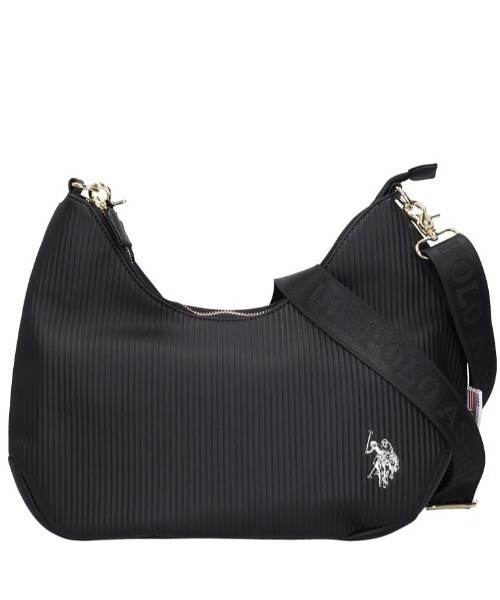 U.S. POLO ASSN.(ユーエスポロアッスン)の「【U.S. POLO ASSN.】 ユーエスポロアッスン プリーツ ビッグショルダーバッグ USPA-2683(ショルダーバッグ・レディース・ブラック/ホワイト/ベージュ/スモークピンク/グレー・FREE)」の4枚目の写真