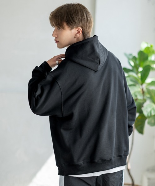 SIDEWAY STANCE（サイドウェイスタンス）の「【SIDEWAY STANCE】オリジナル ワンポイント刺しゅう スウェットプルパーカー（パーカー・メンズ・ブラック系/ライトグレー/ライトグレー系/ネイビー/ブラック/ネイビー系/ブラック系1/ネイビー系1/グレー系1・LARGE/SMALL/X-LARGE/MEDIUM）」の11枚目の写真