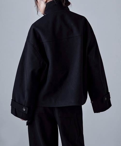 etoll.（エトル）の「3wayスタンドカラーショートコート（ステンカラー