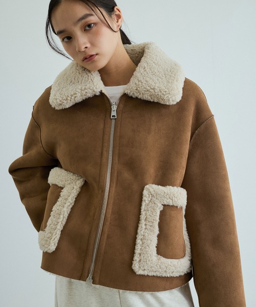 クラネCLANE CURL FUR SHORT COAT ファーコート