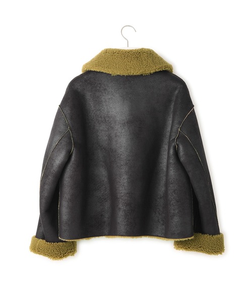 jakke（ジャッキー）の「【Jakke(ジャッキー)】VERA SHEARLING AVIATOR（ブルゾン・レディース・ブラック/キャメル・S）」の9枚目の写真