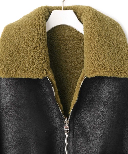 jakke（ジャッキー）の「【Jakke(ジャッキー)】VERA SHEARLING AVIATOR（ブルゾン・レディース・ブラック/キャメル・S）」の12枚目の写真