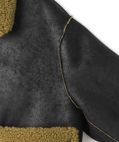 jakke（ジャッキー）の「【Jakke(ジャッキー)】VERA SHEARLING AVIATOR（ブルゾン・レディース・ブラック/キャメル・S）」の13枚目の写真