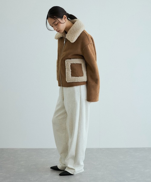 jakke（ジャッキー）の「【Jakke(ジャッキー)】VERA SHEARLING AVIATOR（ブルゾン・レディース・ブラック/キャメル・S）」の20枚目の写真