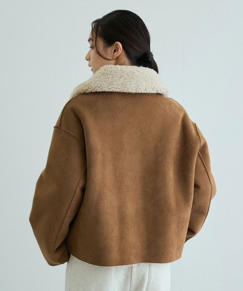 jakke（ジャッキー）の「【Jakke(ジャッキー)】VERA SHEARLING AVIATOR（ブルゾン・レディース・ブラック/キャメル・S）」の22枚目の写真