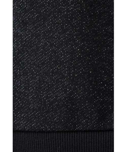 AZUL by moussy(アズールバイマウジー)の「ラメウラケハーフジップトップス(スウェット・レディース・アイボリー/ブラック/杢グレー・FREE)」の13枚目の写真