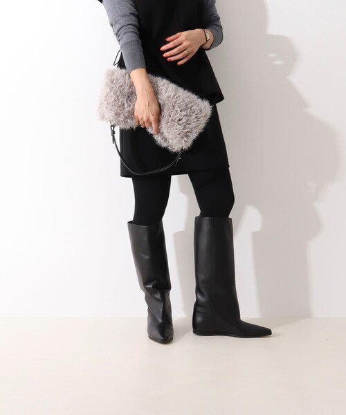 未使用 37/23.5cm CORSO ROMA, 9 インヒールロングブーツ ノーリーズ NOLLEY'S CORSO ROMA 9 インヒールロングブーツ （ブラック