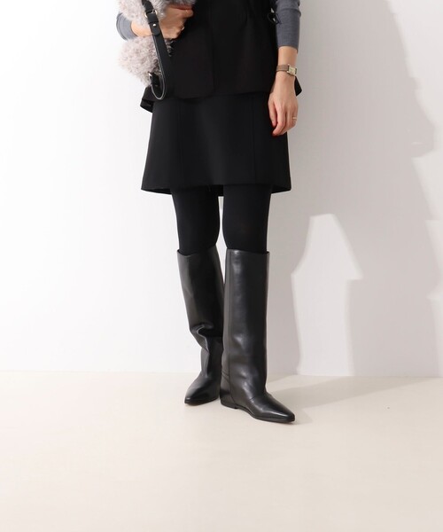 【CORSO ROMA 9/コルソローマノーヴェ】ロングブーツ　ブラック CORSO ROMA，9（コルソローマ）の「【CORSO ROMA 9/コルソローマ