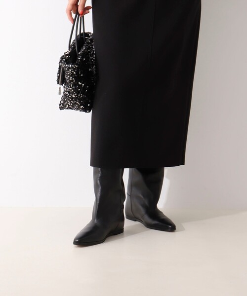 CORSO ROMA，9（コルソローマ）の「【CORSO ROMA 9/コルソローマノーヴェ】インヒールロングブーツ（ブーツ・レディース・ブラック・36/37/38）」の11枚目の写真