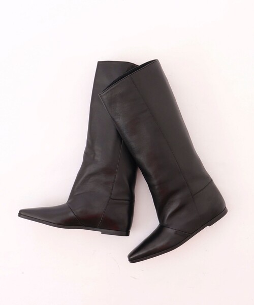 CORSO ROMA，9（コルソローマ）の「【CORSO ROMA 9/コルソローマノーヴェ】インヒールロングブーツ（ブーツ・レディース・ブラック・36/37/38）」の21枚目の写真
