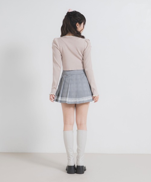 DearMyLoveRose(ディアマイラブローズ)の「配色ダブルジップリブニットトップス(ニット/セーター・レディース・ベビーピンク/ブラック/グレー/オフホワイト/モカ・M-L/L~LL/LL~3L)」の9枚目の写真