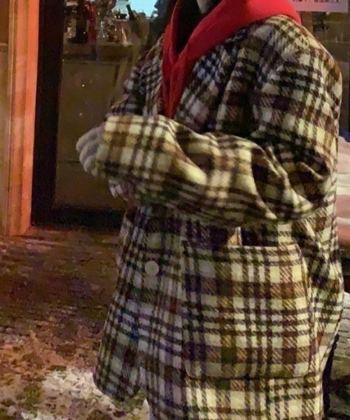 Achic（アシック）の「ダッフルチェスターコート（テーラードジャケット・レディース・ブラウン・M）」の10枚目の写真