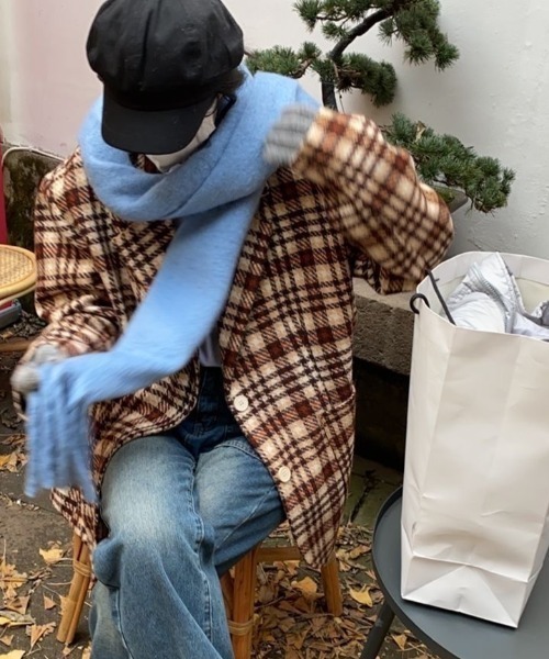 Achic（アシック）の「ダッフルチェスターコート（テーラードジャケット・レディース・ブラウン・M）」の19枚目の写真