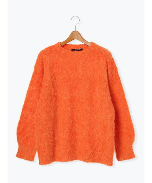 Lugnoncure（ルノンキュール）の「起毛クルーネックニット（ニット/セーター・レディース・ベージュ/グレー/ブルー/オレンジ・F）」の18枚目の写真