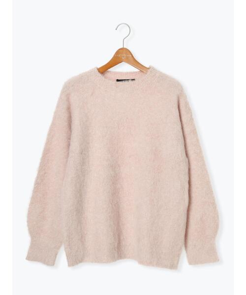 Lugnoncure（ルノンキュール）の「起毛クルーネックニット（ニット/セーター・レディース・ベージュ/グレー/ブルー/オレンジ・F）」の17枚目の写真