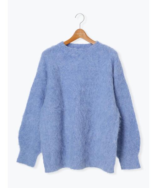 Lugnoncure（ルノンキュール）の「起毛クルーネックニット（ニット/セーター・レディース・ベージュ/グレー/ブルー/オレンジ・F）」の15枚目の写真