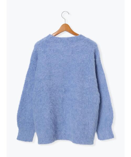 Lugnoncure（ルノンキュール）の「起毛クルーネックニット（ニット/セーター・レディース・ベージュ/グレー/ブルー/オレンジ・F）」の14枚目の写真