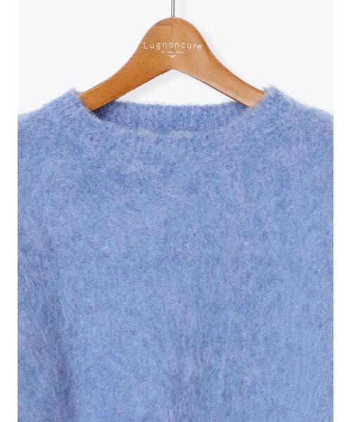 Lugnoncure（ルノンキュール）の「起毛クルーネックニット（ニット/セーター・レディース・ベージュ/グレー/ブルー/オレンジ・F）」の13枚目の写真