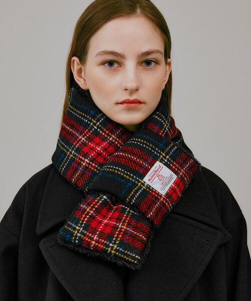 セール】ハリスツイード生地使用 差し込みマフラー ／ Harris Tweed