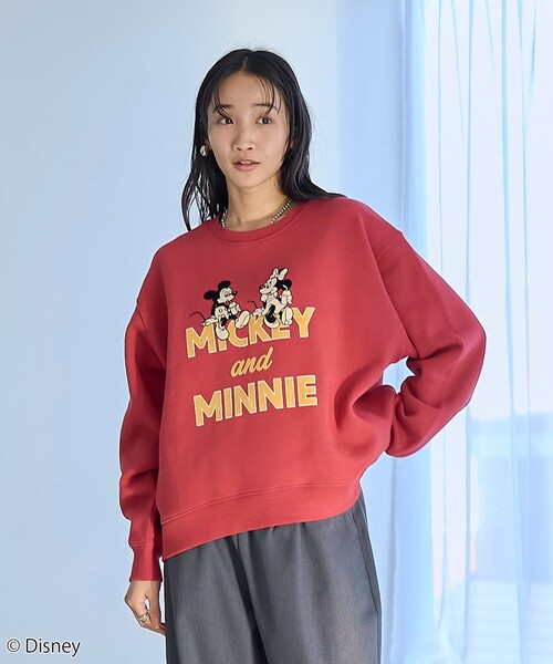 Disney／ディズニー】coen限定 アソートプリント裏起毛