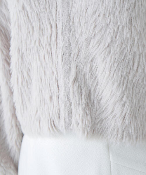 NATURAL BEAUTY BASIC(ナチュラルビューティーベーシック)の「◇フェザーフーディーニット(パーカー・レディース・チャコールグレー/ベージュ/オフホワイト・FREE)」の8枚目の写真