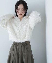 NATURAL BEAUTY BASIC | ◇フェザーフーディーニット(パーカー)