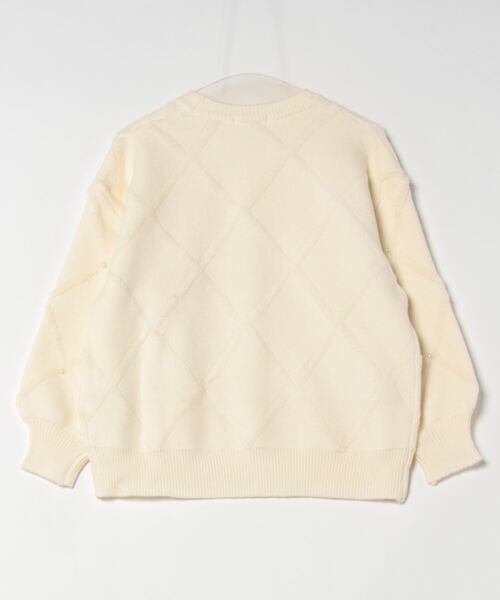 frunco(フランコ)の「【ZOZO限定】キルティング風パール付きニット(ニット/セーター・レディース・ホワイト/ピンク/レッド・FREE)」の7枚目の写真